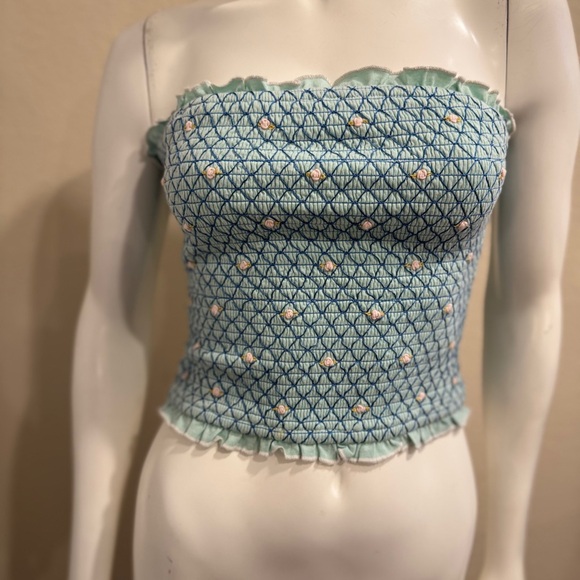 Free People FIELD OF ROSES TUBE TOP - Picture 9 of 12